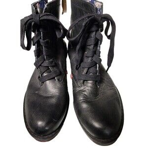 DIMMI Lauras Legacy Black Leather Boots Size 8 Womens